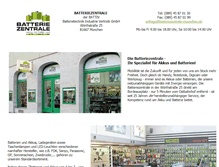 Tablet Screenshot of batteriezentrale-muenchen.de